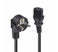 LINDY IEC-Netzkabel 3m Schuko-Winkelst. IEC320C13 ACC NUEVO