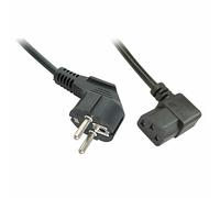 LINDY IEC-Netzkabel abgewinkelt Schuko an C13 2m ACC NUEVO