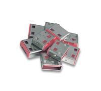 Lindy - Juego de 10 candado USB, 10 piezas, color rojo