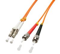 Lindy LC-ST OM2 50/125 Fibre Optic Patch Cable Orange 3m