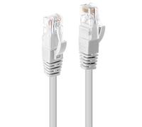 Lindy RJ-45 Cat6 U/UTP 0.3 m - Cable de red (0,3 m, Cat6, U/UTP (UTP), RJ-45, RJ-45, Blanco)