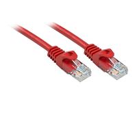 LINDY Cable de red 48181 Cat.6 U/UTP, rojo 0,5m