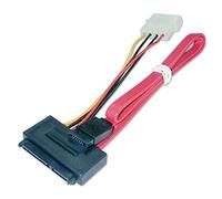Lindy SATA Cable - Combined Data & Power SATA 7 Pin, SATA 7 Pin SATA 15 Pin, 5¼" - Adaptador para Cable (SATA 7 Pin, SATA 7 Pin, SATA 15 Pin, 5¼", Male Connector/Male Connector, 0,3 m)