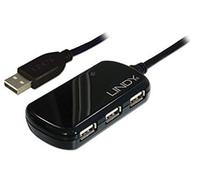 LINDY sistema de extensión profesional USB 2.0 8m Extension 4 Port Hub