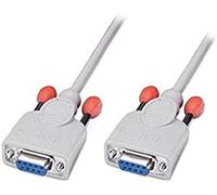 Lindy sub-d/sub-d 2m - cable de serie (blanco, 2 m, sub-d, sub-d, fema