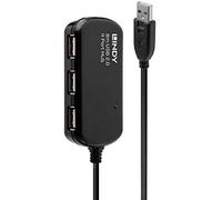 Lindy usb 2.0 pro 4-port hub nodo - concentrador (480 mbit/s, 8 m, win