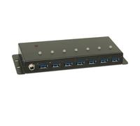 LINDY USB 3.0 Industrial 7 Port Hub, Metal, 43128
