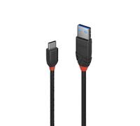 Lindy USB-C 3.1 to USB-A Cable 3A Black Line
