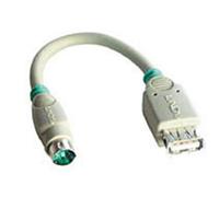 LINDY 70002 - Adaptador USB a PS/2, ratón o teclado, 15 cm