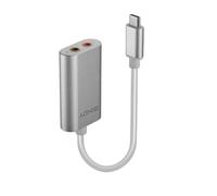 Lindy Adaptador de audio USB-C 42711 Plateado