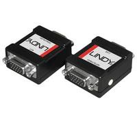 LINDY VGA/Audio In-Line Adapter Negro - Adaptador para Cable (VGA, VGA, Negro)