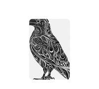 Line Art - Ambientadores para coche, diseño de silueta de cuervo, 4 unidades, tarjetas perfumadas para colgar en tabletas de aromaterapia