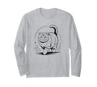 Line Art American Curl Minimalist Manga Larga