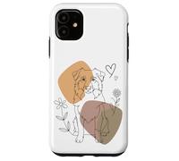 Line Art Australian Shepherd Minimalist Aussie Dog Carcasa para iPhone 11