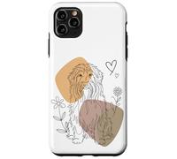 Line Art Bearded Collie Minimalist Highland Collies Carcasa para iPhone 11 Pro MAX