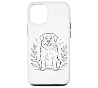 Line Art Bernese Mountain Dog Minimalist Carcasa para iPhone 12/12 Pro