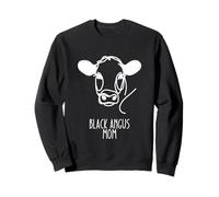 Line Art Best Cow Mom Women - Black Angus Sudadera