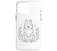 Line Art Collie Minimalist Collies Carcasa para iPhone 16 Pro MAX