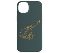 Line Art Cottagecore Goblincore Frog atrapa libélula Carcasa para iPhone 14 Plus
