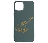 Line Art Cottagecore Goblincore Frog atrapa libélula Carcasa para iPhone 15 Plus