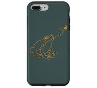 Line Art Cottagecore Goblincore Frog atrapa libélula Carcasa para iPhone 7 Plus/8 Plus