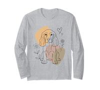 Line Art English Cocker Spaniel Minimalist Manga Larga