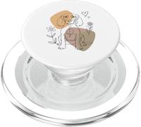 Line Art English Springer Spaniel Minimalist PopSockets PopGrip para MagSafe