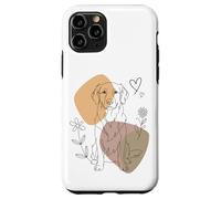 Line Art Golden Retriever Minimalist GR Goldie Carcasa para iPhone 11 Pro
