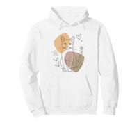 Line Art Havana Brown Cat Minimalist Sudadera con Capucha