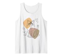 Line Art Himalayan Cat Minimalist Camiseta sin Mangas