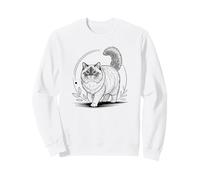 Line Art Himalayan Cat Minimalist Sudadera
