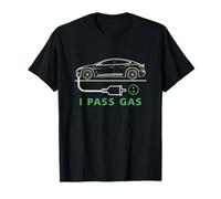 Line Art I Pass Gas Electric Car I Love Evs Vehículo eléctrico Camiseta