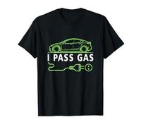Line Art I Pass Gas Electric Car I Love Evs Vehículo eléctrico Camiseta