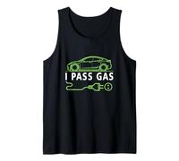 Line Art I Pass Gas Electric Car I Love Evs Vehículo eléctrico Camiseta sin Mangas