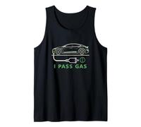 Line Art I Pass Gas Electric Car I Love Evs Vehículo eléctrico Camiseta sin Mangas