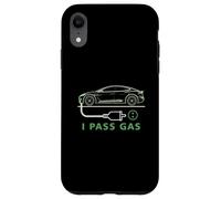 Line Art I Pass Gas Electric Car I Love Evs Vehículo eléctrico Carcasa para iPhone XR