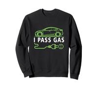 Line Art I Pass Gas Electric Car I Love Evs Vehículo eléctrico Sudadera