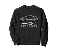 Line Art I Pass Gas Electric Car I Love Evs Vehículo eléctrico Sudadera
