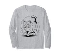 Line Art Munchkin Cat Minimalist Sausage Cat Manga Larga