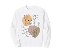 Line Art Pembroke Welsh Corgi Minimalist Corgis Sudadera