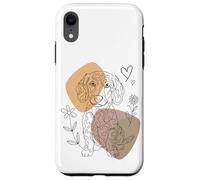 Line Art Portuguese Water Dog Minimalist Carcasa para iPhone XR