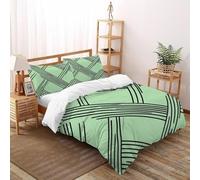 Line Background Funda Nordica Algodon 3 Piezas con Impresión En 3D Minimalist Abstract Lines con Funda Almohada Super King（260x220cm） Microfibra Juego De Cama para para Adultos Y Niñas