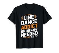 Line Dance Adict Funny Line Dancing Camiseta gráfica económica, Hombre, Negro, XL