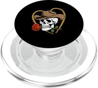 Line Dance Forever Cowboy Calavera Country Western PopSockets PopGrip para MagSafe