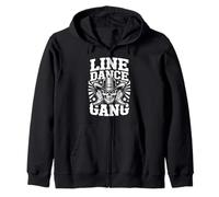 Line Dance Forever Cowboy Calavera Country Western Sudadera con Capucha