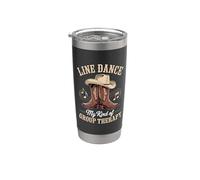 Line Dance Mi Tipo De Terapia De Grupo Vaso térmico de acero inoxidable de doble pared