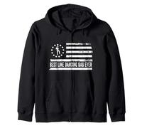 Line Dancing Country Music Line Bailarín Bandera Estadounidense Sudadera con Capucha