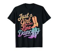 Line Dancing Solo una chica que ama el baile en línea divertido Camiseta