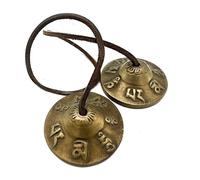 LINE NATURA Tingsha tibetana - Símbolos de la Suerte - Aprox 6 cm