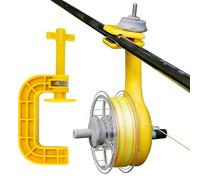 Line Spooler Fishing - Anti-Twist 14.5x7.5cm, Non-Slip Reel Winder, Clamp Tackle Tool | Baitcasting Catfishing Ice Boat Beach Lake River Fishermen Men Anglers Gear Efficient Setup Use